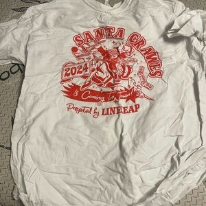 White Santa Claus Graphic T-Shirt